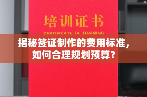 南明揭秘签证制作的费用标准，如何合理规划预算？