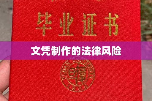 南明文凭制作的法律风险
