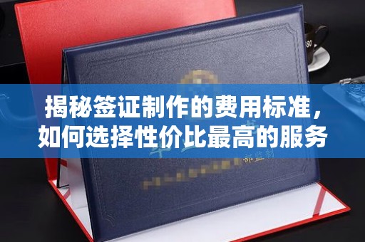 南明揭秘签证制作的费用标准，如何选择性价比最高的服务？
