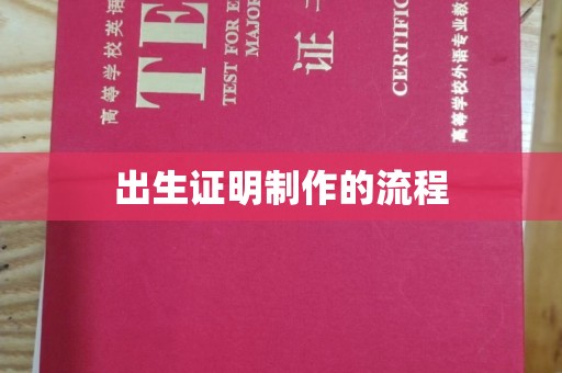 南明出生证明制作的流程