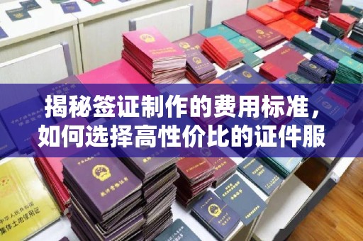 南明揭秘签证制作的费用标准，如何选择高性价比的证件服务