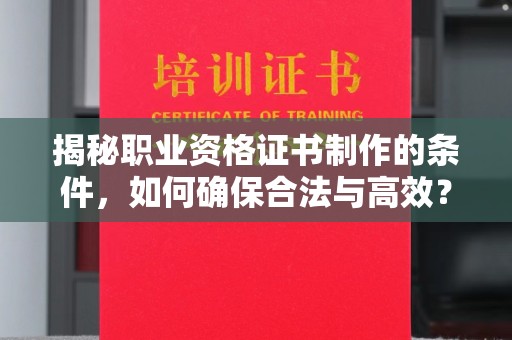南明揭秘职业资格证书制作的条件，如何确保合法与高效？