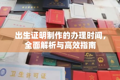 南明出生证明制作的办理时间，全面解析与高效指南