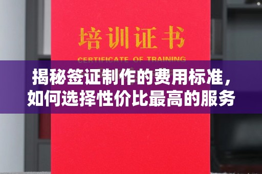 南明揭秘签证制作的费用标准，如何选择性价比最高的服务？