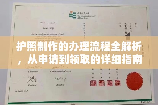 南明护照制作的办理流程全解析，从申请到领取的详细指南