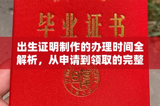 南明出生证明制作的办理时间全解析，从申请到领取的完整指南